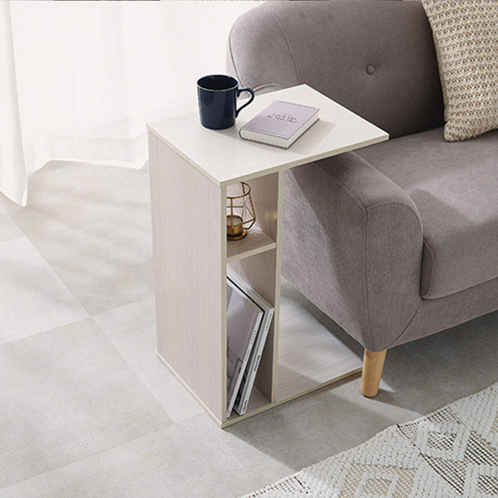 萩原 サイドテーブル ホワイトウォッシュ RT-1119WS