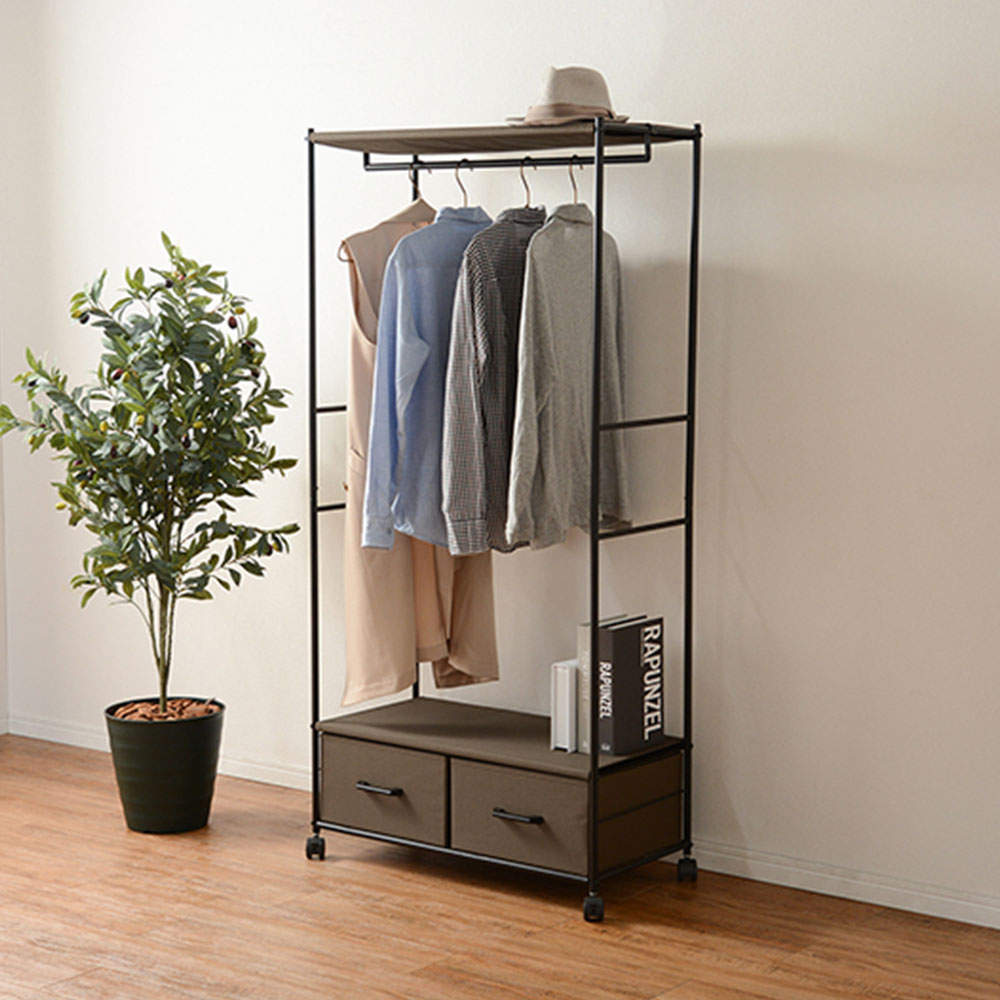 萩原 ハンガーラック ブラウン KHR-3157BR