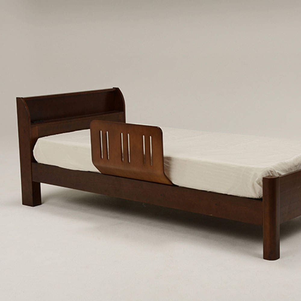 萩原 曲げ木ベッドガードDBR ダークブラウン LBG-4297T-DBR