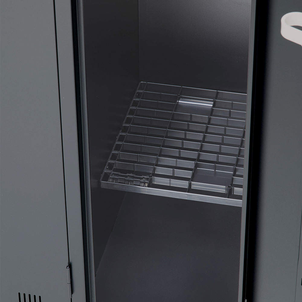 生興 SLDKロッカー ワイド 2人用 内筒交換錠 W900×D515×H1790mm ブラック SLDK-2W-T