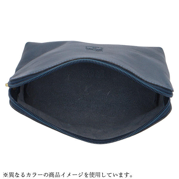 IL BISONTE イルビゾンテ POUCH ファスナーポーチ LIGHT GREY ライトグレー GY103 SCA033 PV0005