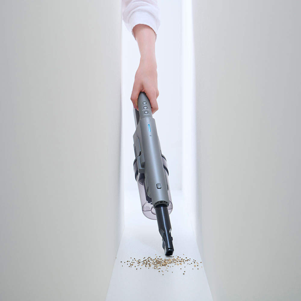 アイリスオーヤマ 掃除機 充電式サイクロンスティッククリーナー SUUZE グレー SCD-210P-H