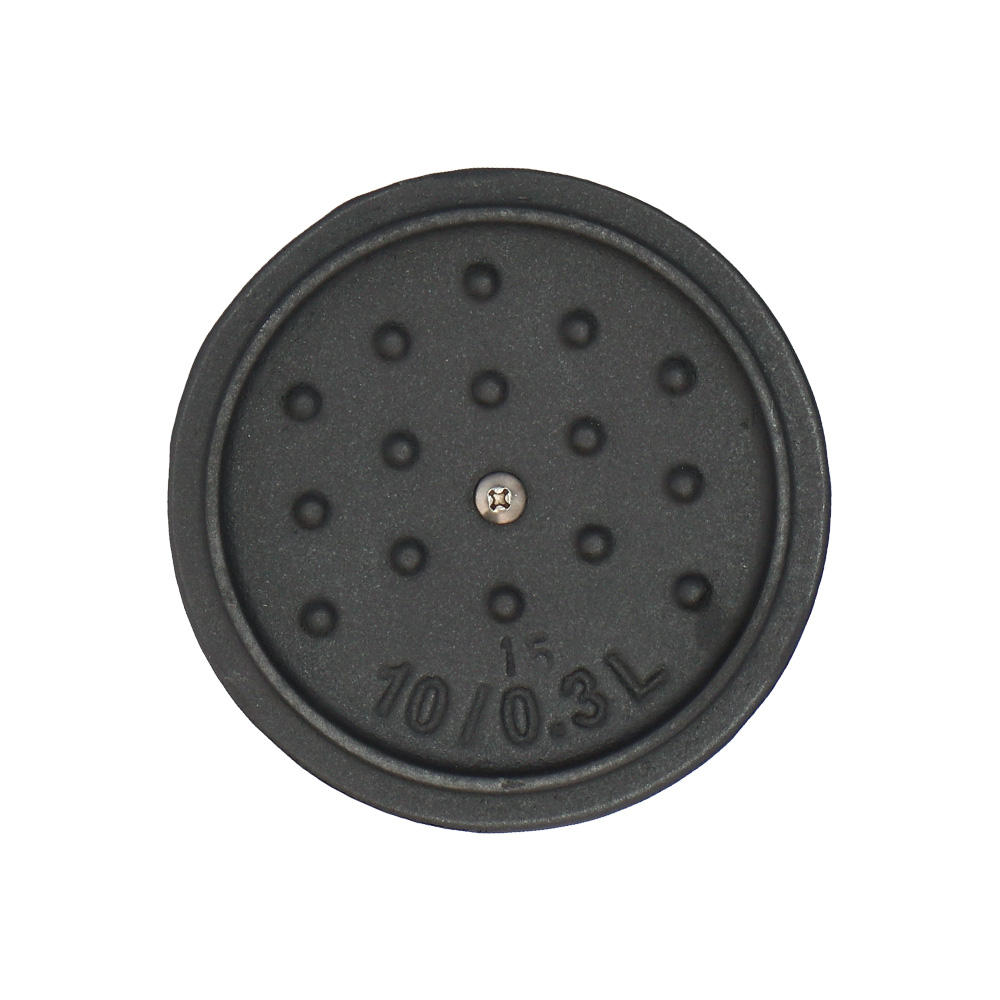 LAVA 鋳鉄ホーロー鍋 ラウンドキャセロール 10cm Shiny Black LV0075