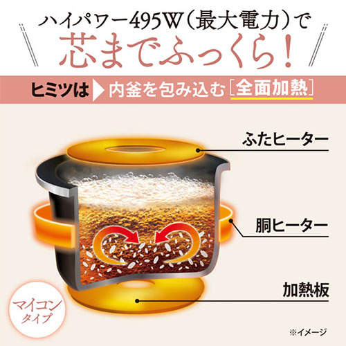 象印マホービン 炊飯器 極め炊き マイコン炊飯ジャー 3合 ソフトブラック NL-BF05-BZ