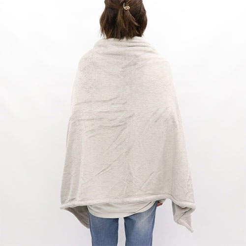 HIRO 電熱2WAYヒートブランケット グレー HED-7400