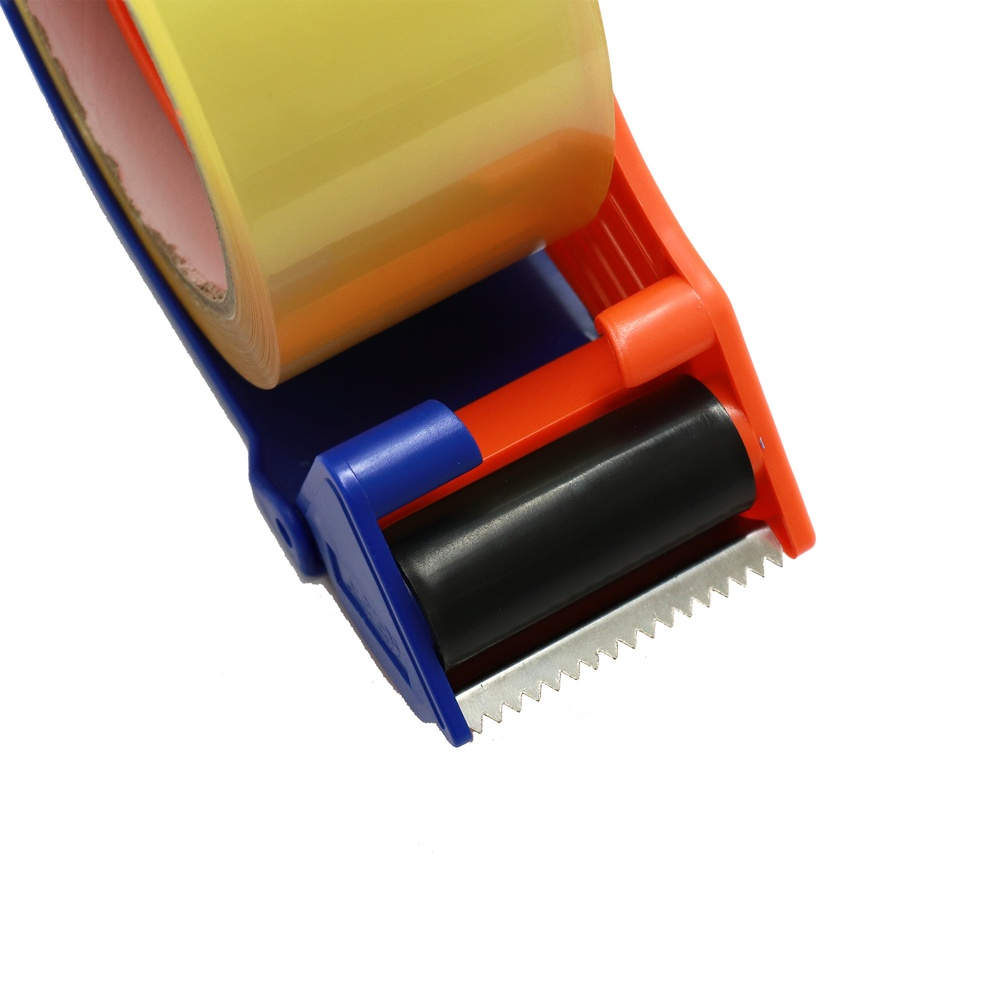 OPPテープ GRATES 厚さ0.065mm 50mm×50m 透明 1巻+テープカッター