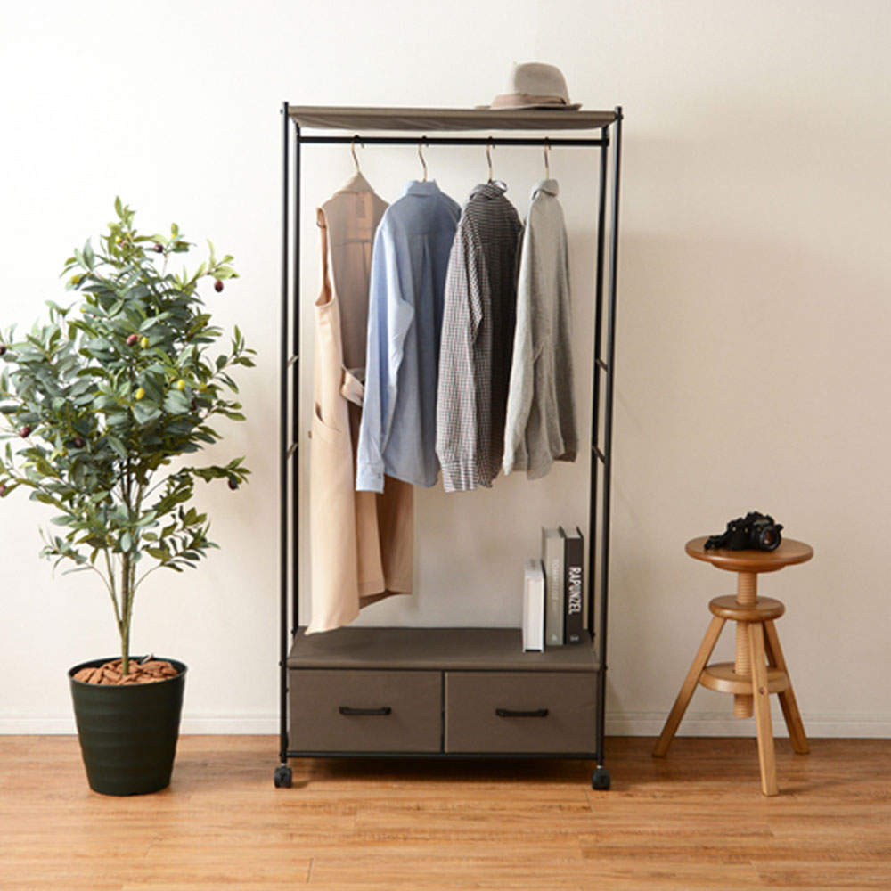 萩原 ハンガーラック ブラウン KHR-3157BR