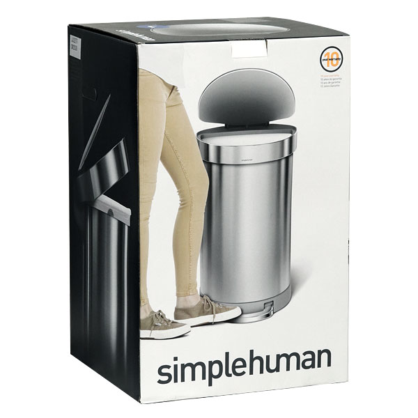 Simplehuman ゴミ箱 セミラウンドステップカン 45L CW2030