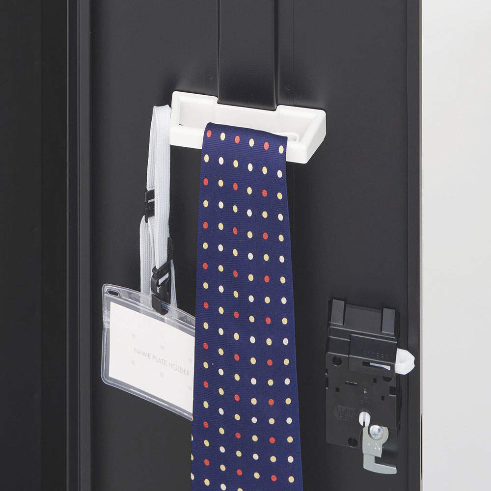 生興 SLDKロッカー ワイド 2段 4人用 南京錠 W900×D515×H1790mm ブラック SLDK-4WS-N