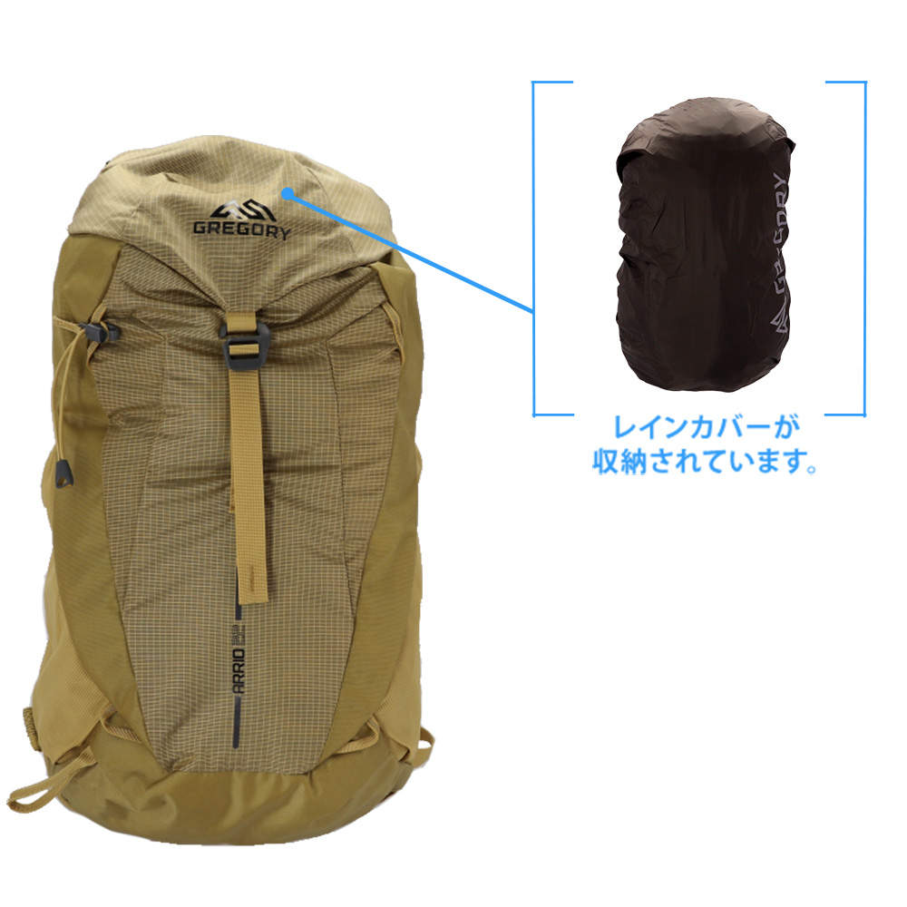 GREGORY グレゴリー バックパック ARRIO アリオ 22 22L アンバーヘイズ 157883A791