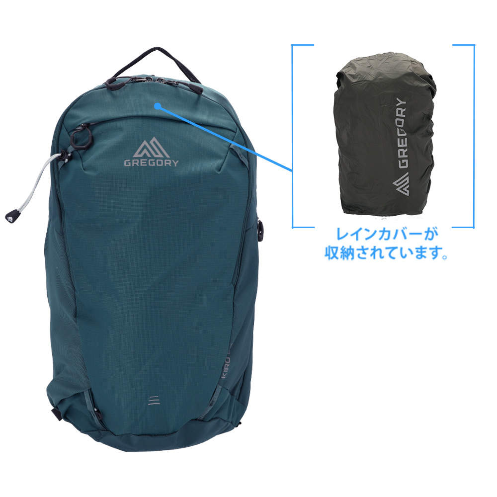 GREGORY グレゴリー バックパック KIRO キロ 20 20L ミネラルティール 153038D829