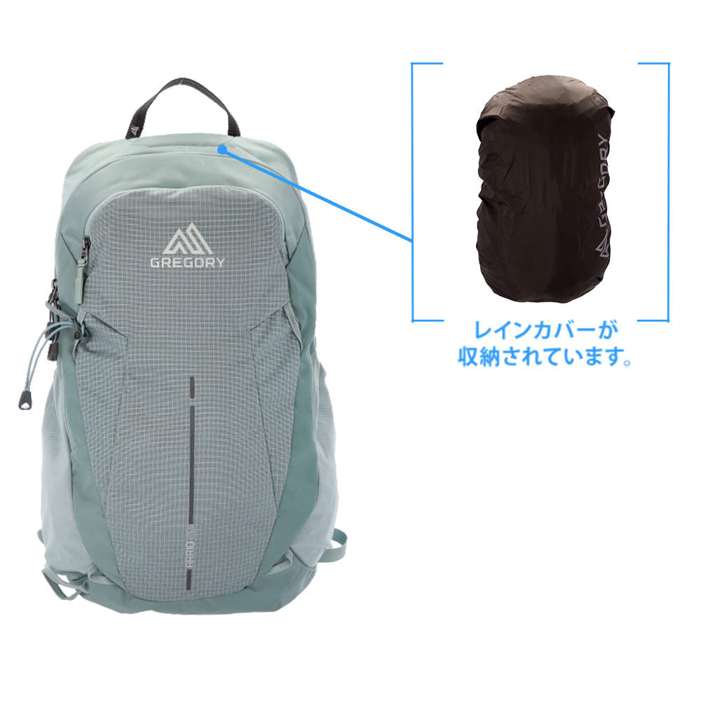 GREGORY グレゴリー バックパック ARRIO アリオ 20 20L セージグレー 157882A482