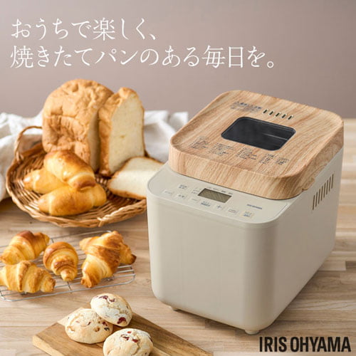 アイリスオーヤマ コンパクトホームベーカリー 1斤 サンドベージュ IBM-010-C