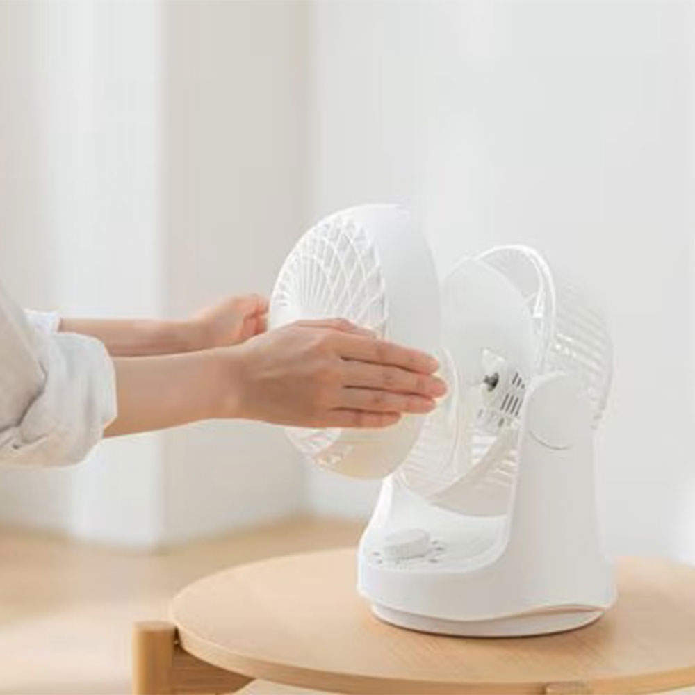 アイリスオーヤマ サーキュレーター マカロン型 首振りタイプ メカ式 8畳 ホワイト PCF-MKM15EC-W