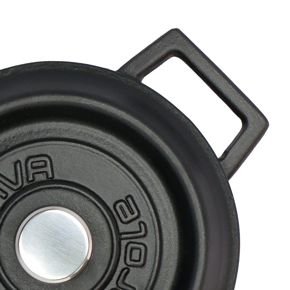 【ポイント20倍】LAVA 鋳鉄ホーロー鍋 ラウンドキャセロール 18cm Matt Black LV0003