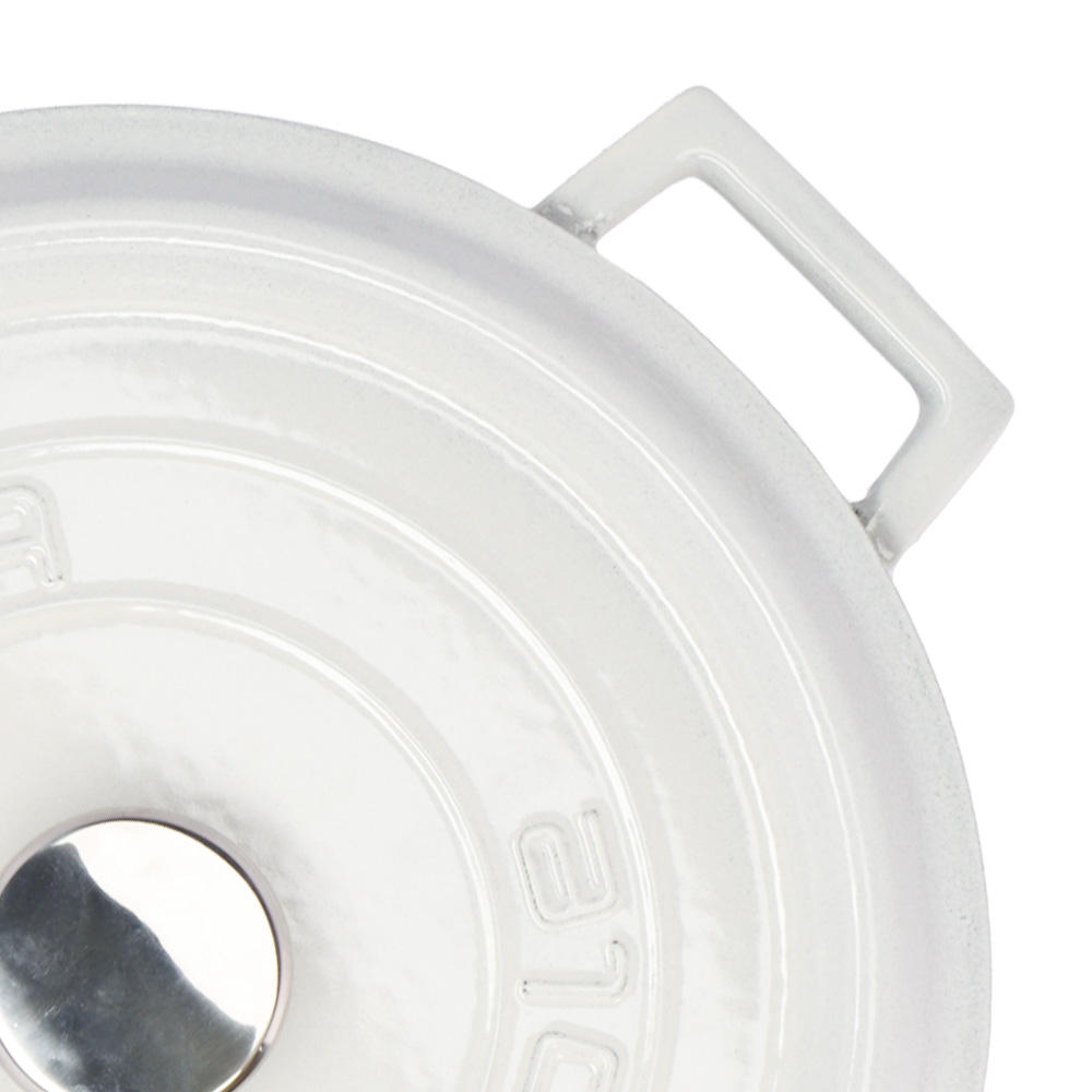 【ポイント20倍】LAVA 鋳鉄ホーロー鍋 ラウンドキャセロール 32cm MAJOLICA WHITE LV0103
