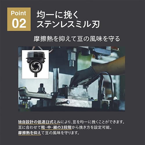 ツインバード 全自動コーヒーメーカー 3杯用 ホワイト CM-D457W