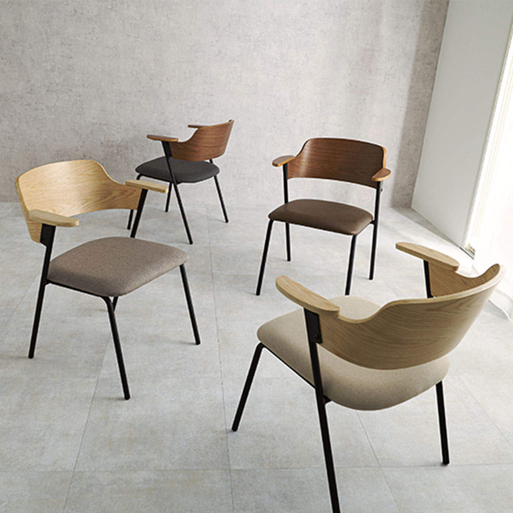 萩原 ダイニングチェア Mix ナチュラル/ベージュ LC-4835NA-BE