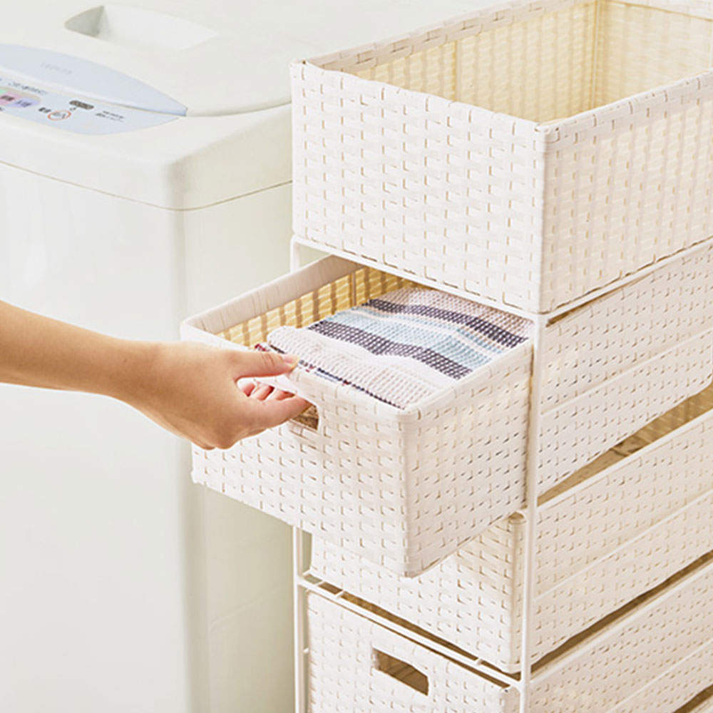 萩原 ランドリーラック ホワイト RAN-2421WH