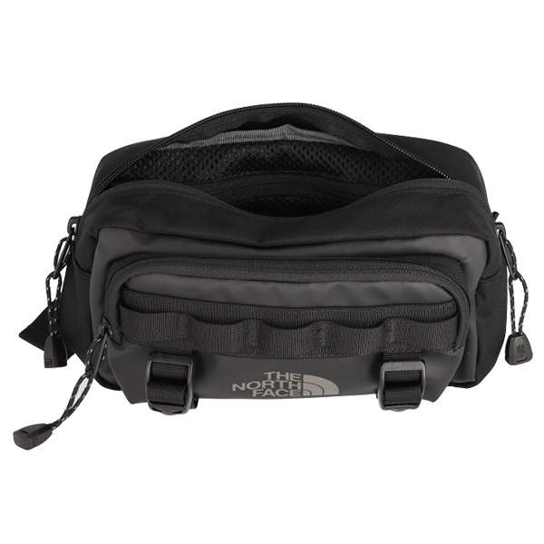 THE NORTH FACE ノースフェイス ボディバッグ BASE CAMP LUMBAR ベースキャンプ ランバー ヒップパック ブラック×アスファルトグレー