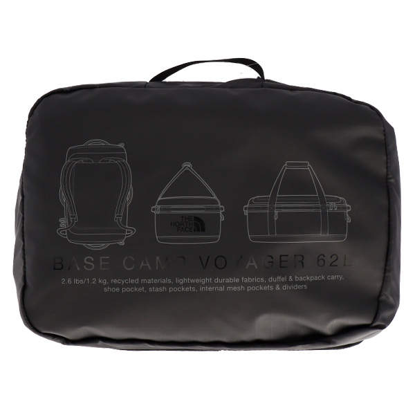 THE NORTH FACE ノースフェイス バックパック BASE CAMP VOYAGER DUFFEL ベースキャンプ ボイジャー ダッフル 62L ブラック×アスファルトグレー