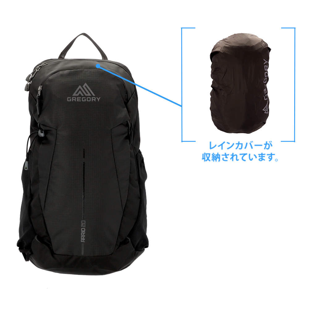 GREGORY グレゴリー バックパック ARRIO アリオ 20 20L シャドウパインブラック 157882A798