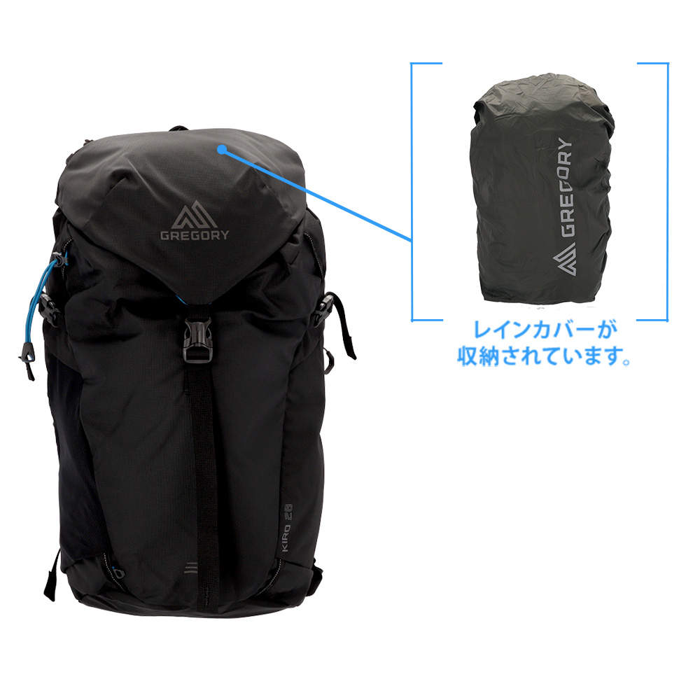 GREGORY グレゴリー バックパック KIRO キロ 28 28L アルパインブラック 153040A543