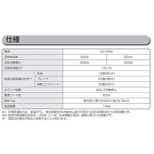 アイリスオーヤマ 衣類乾燥除湿機 コンプレッサー式 12L/日 ホワイト IJC-M120-W