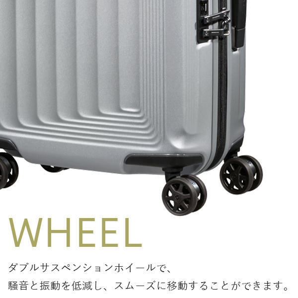 Samsonite スーツケース Nuon Spinner ヌオン スピナー 69cm EXP メタリックレッド 134400-1544