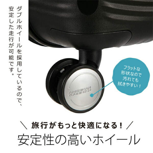 Samsonite スーツケース American Tourister Soundbox アメリカンツーリスター サウンドボックス 67cm EXP パステルブルー 88473-8365