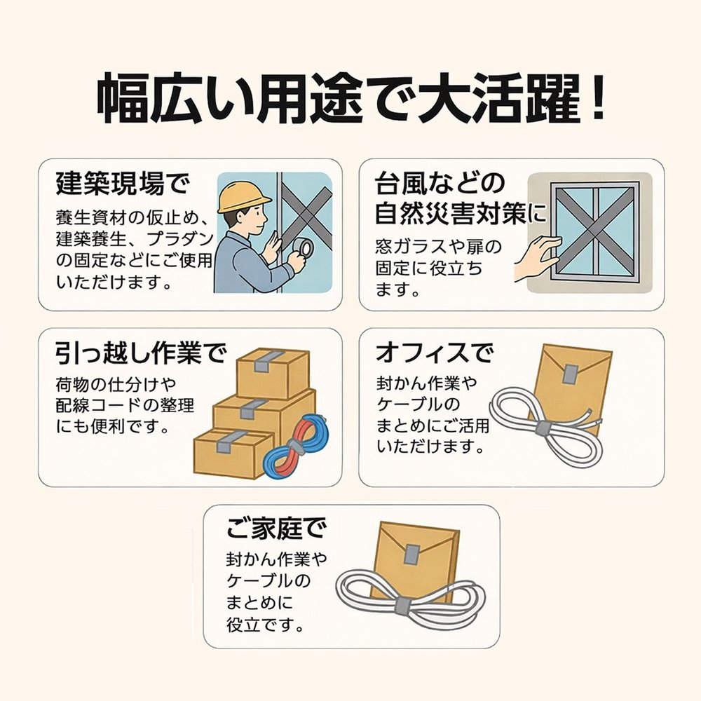 GRATES 養生テープ 50mm×25m グリーン 1巻