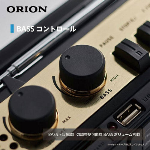 ORION ステレオラジオカセット Bluetooth機能搭載 ブラック SCR-B3 BK