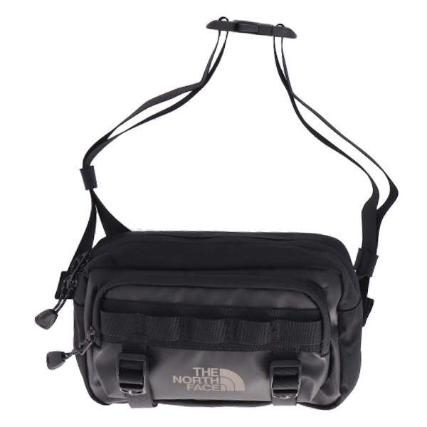 THE NORTH FACE ノースフェイス ボディバッグ BASE CAMP LUMBAR ベースキャンプ ランバー ヒップパック ブラック×アスファルトグレー