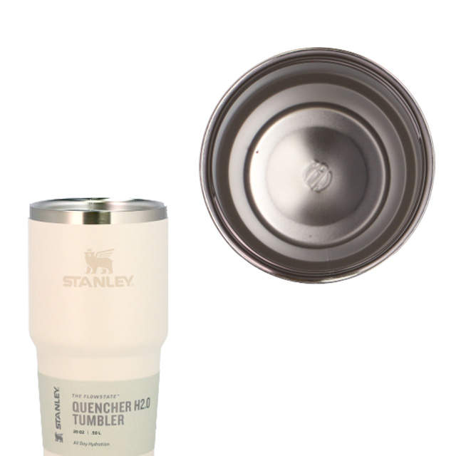 STANLEY スタンレー The Quencher H2.O FlowState Tumbler 真空 スリムクエンチャー クリーム 0.6L 20oz