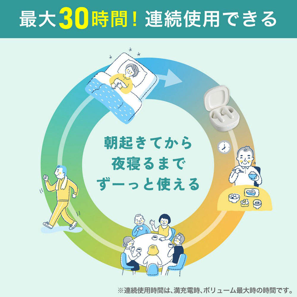 ELPA 集音器 イヤリスチャージ イヤホン型 両耳用 密閉型 AS-E002