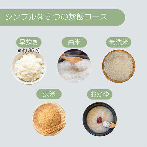 HIRO 炊飯器 マイコン炊飯ジャー 5合 ブラウン HK-RC554BR
