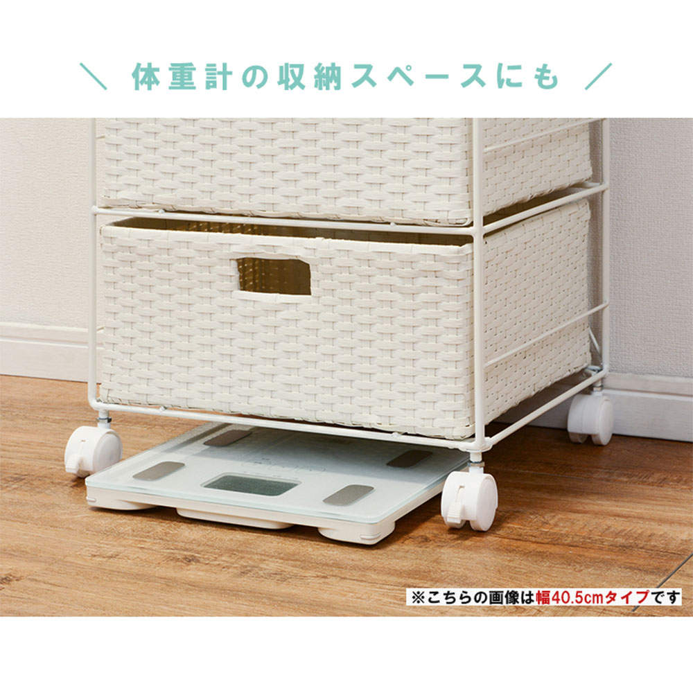 萩原 ランドリーラック ホワイト RAN-2412WH