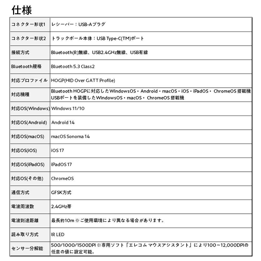 エレコム トラックボール IST PRO 親指操作タイプ ブラック M-IPT10MRSABK
