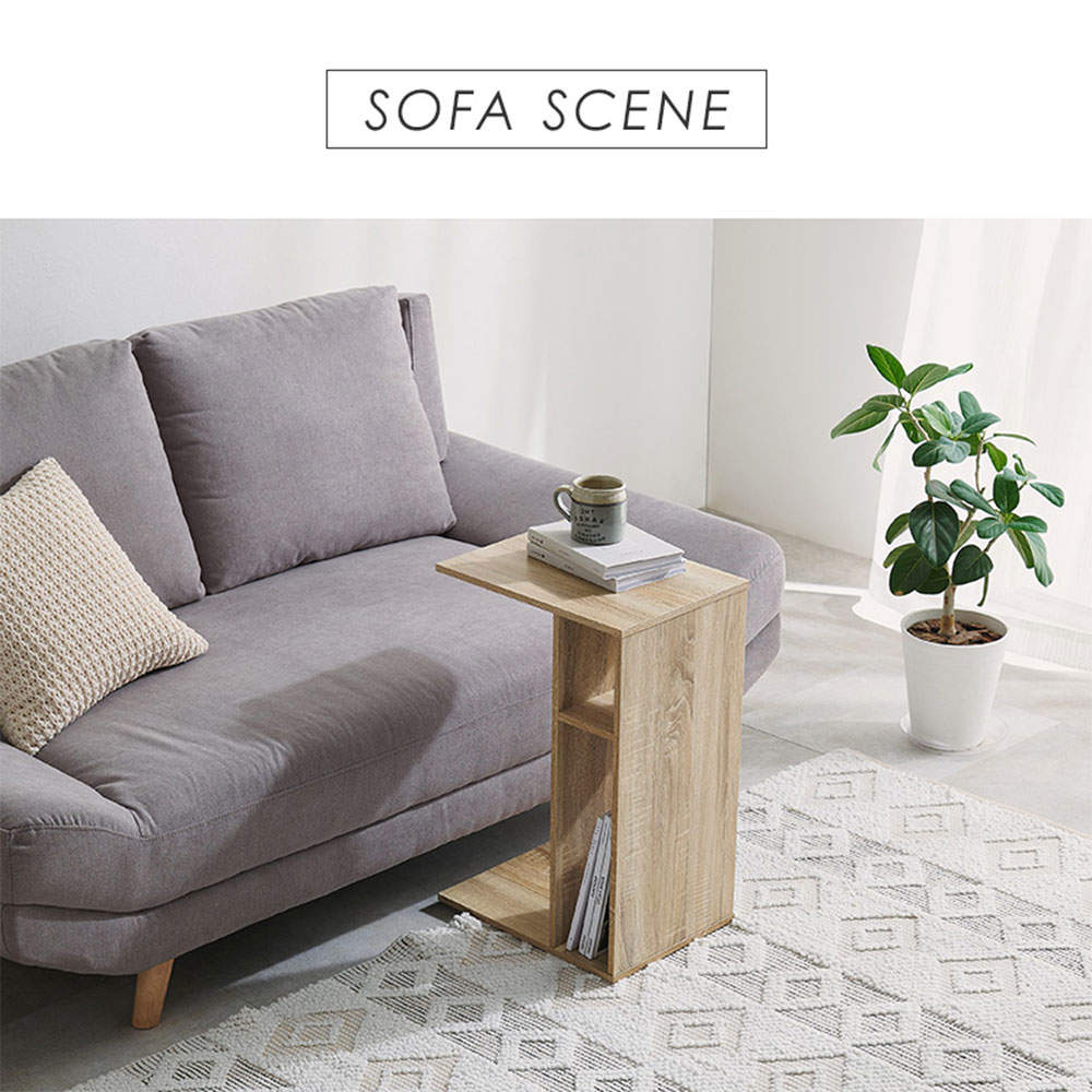 【送料弊社負担】萩原 サイドテーブル ブラウン RT-1119BR【他商品と同時購入不可】