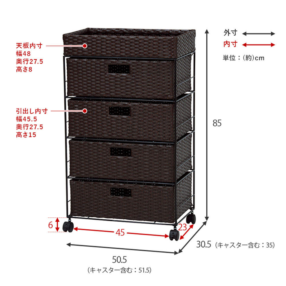 萩原 ランドリーラック グレー RAN-2412GY