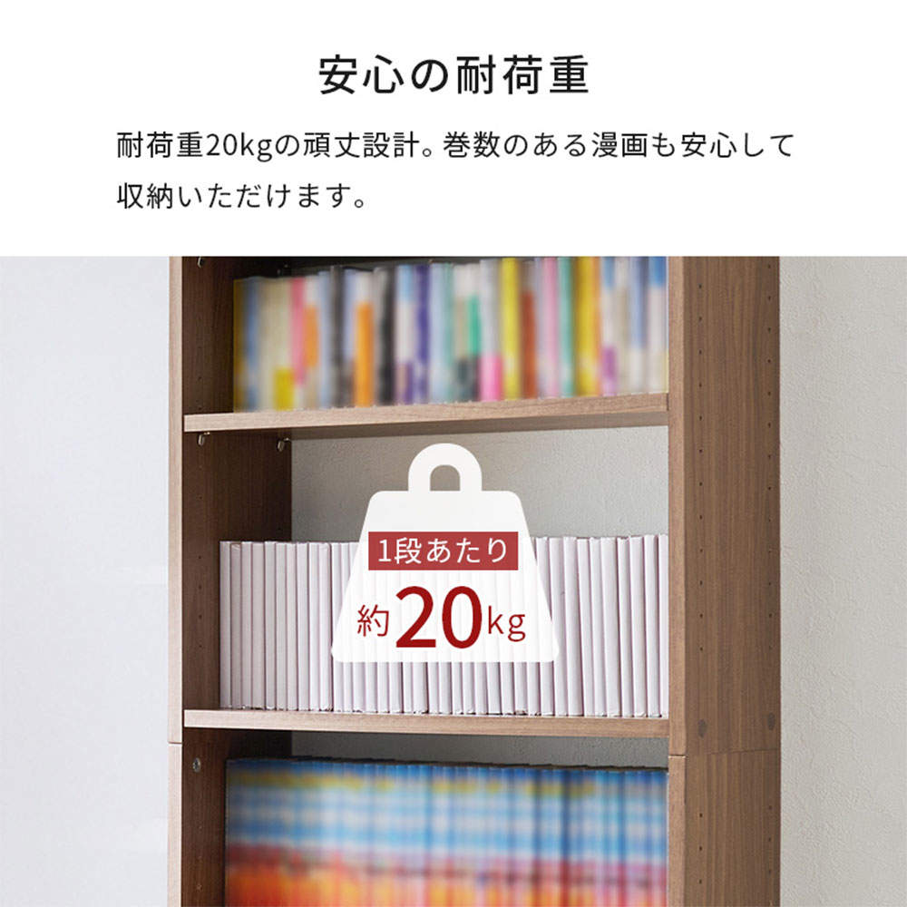 萩原 突っ張り壁面収納ラック ホワイトウォッシュ RCC-1559WS