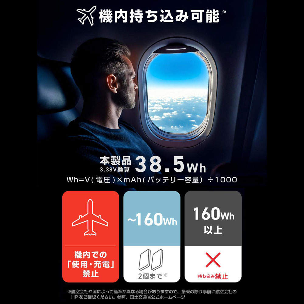 エレコム モバイルバッテリー 半固体 10000mAh 35W Type-C 2ポート USB-A 1ポート PSE認証 ブラック DE-C86-10000BK