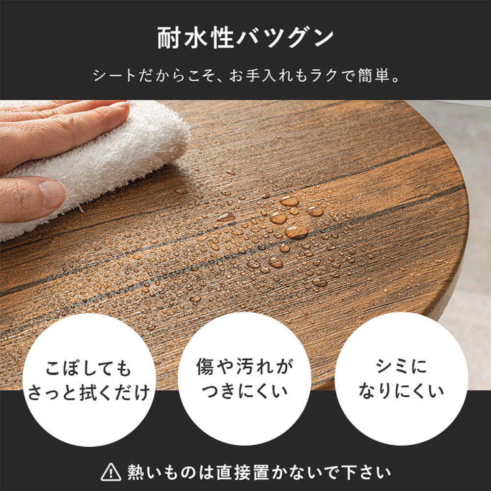 萩原 サイドテーブル マーブルグレー LST-4663MGY