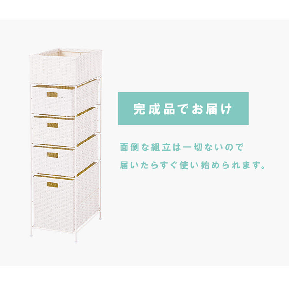 萩原 ランドリーラック ホワイト RAN-2421WH