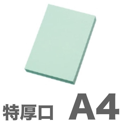 大王製紙 カラーコピー用紙 色上質紙 (国産紙) 特厚口 A4 浅黄 500枚: