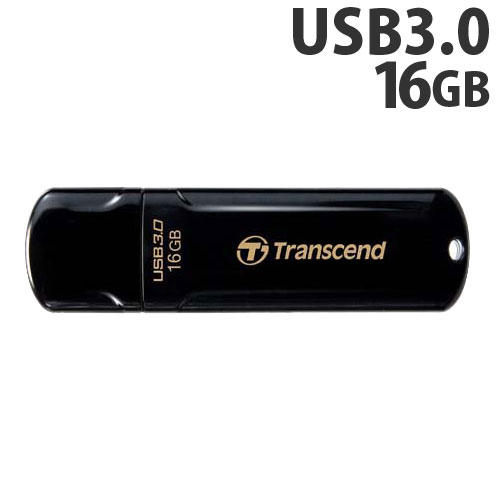 トランセンド USBフラッシュメモリ USBメモリ USB 3.1 Gen 1 16GB キャップ式 ブラック TS16GJF700: