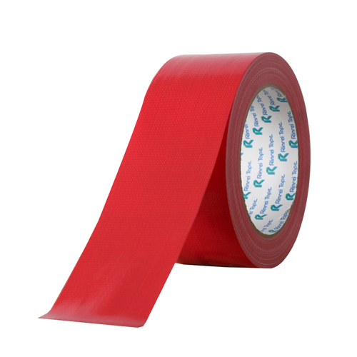リンレイテープ カラー布粘着テープ 50mm×25m 1巻 赤 #384: