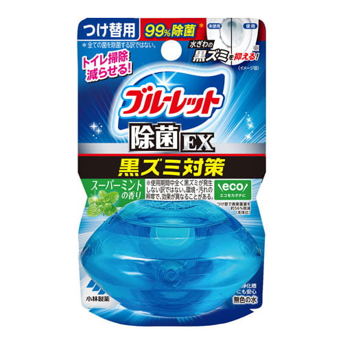 小林製薬 トイレ洗浄剤 ブルーレット 液体ブルーレット おくだけ 除菌EX スーパーミントの香り つけ替用 70ml: