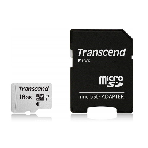 トランセンド microSDカード UHS-I U1 アダプター付 16GB TS16GUSD300S-A: