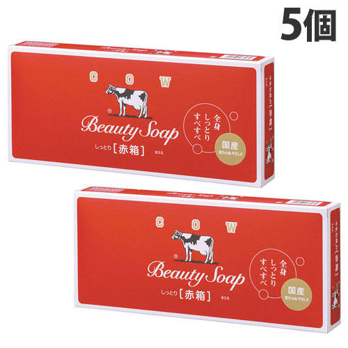 牛乳石鹸 固形石鹸 カウブランド 赤箱 レギュラーサイズ 6P入×5個: